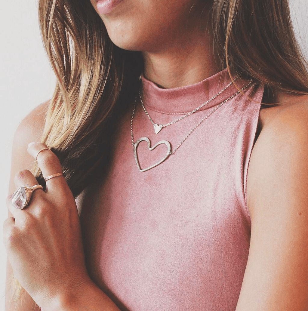Open Heart Necklace - Nashelle