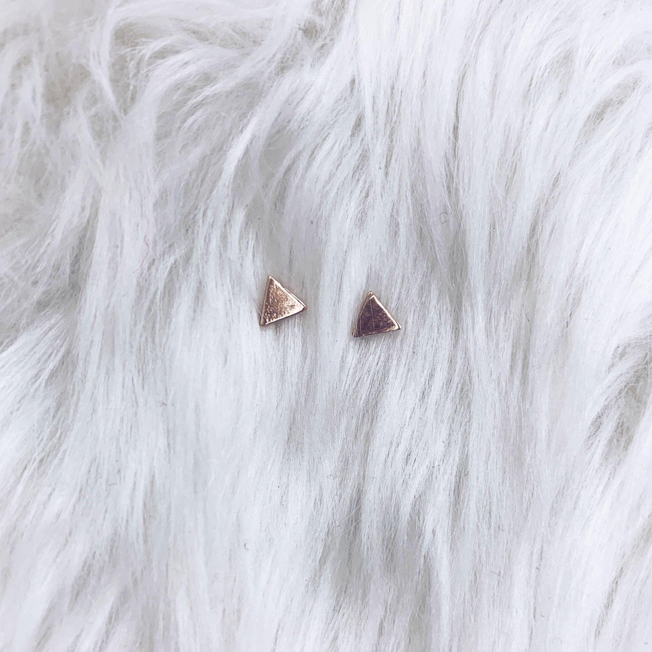 Triangle Stud Earrings - Nashelle