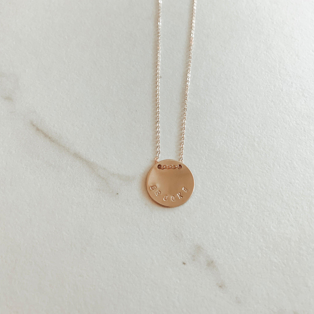 handmade gold chain and pendant necklace