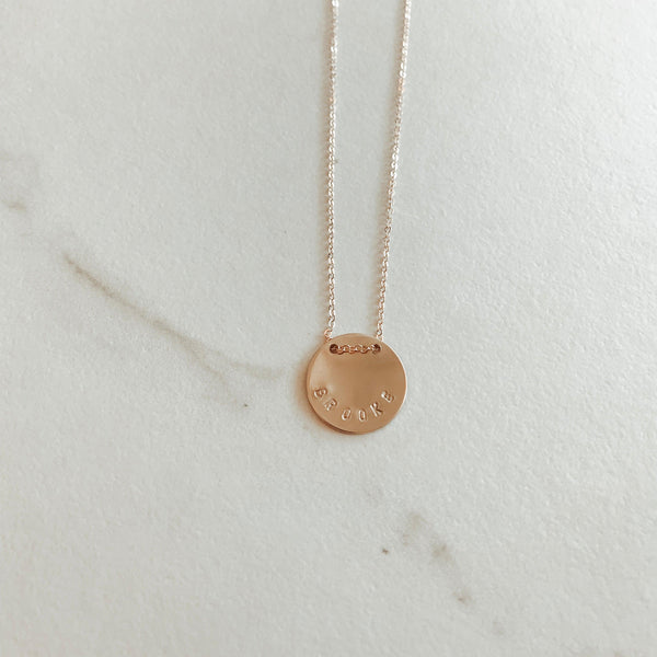handmade gold chain and pendant necklace