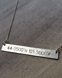 Coordinates Bar Necklace - Nashelle