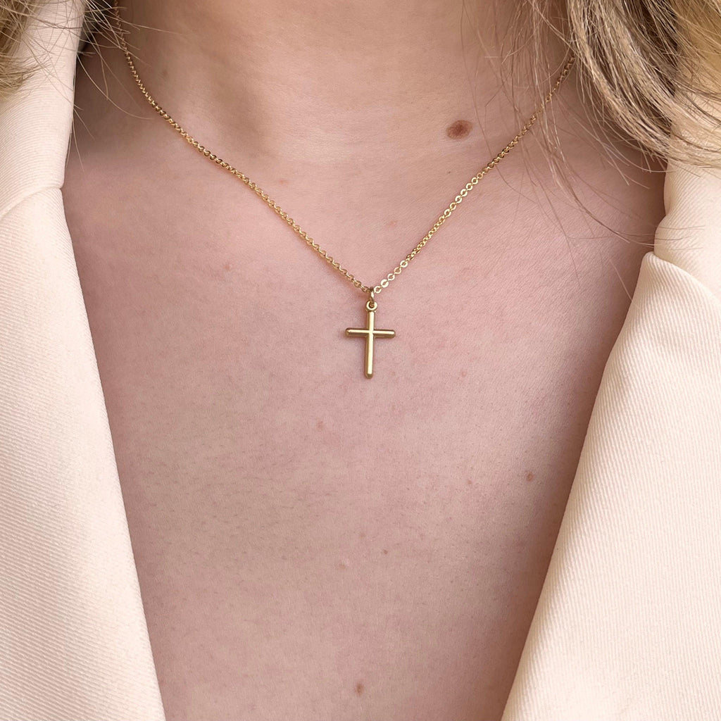 14k Cross Charm - Nashelle