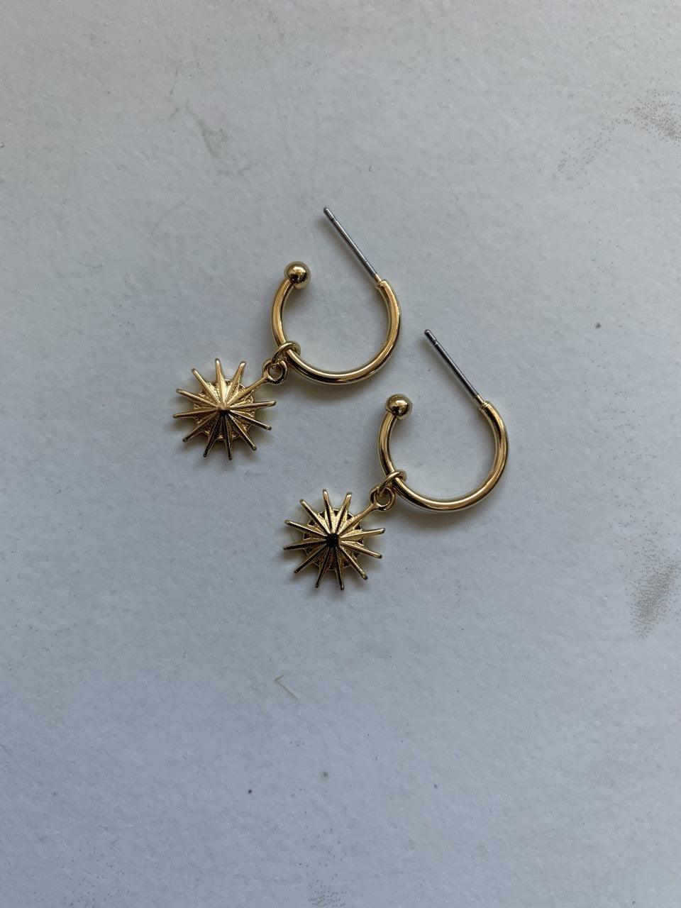 HARLOW Drop Sunburst Earrings - Nashelle
