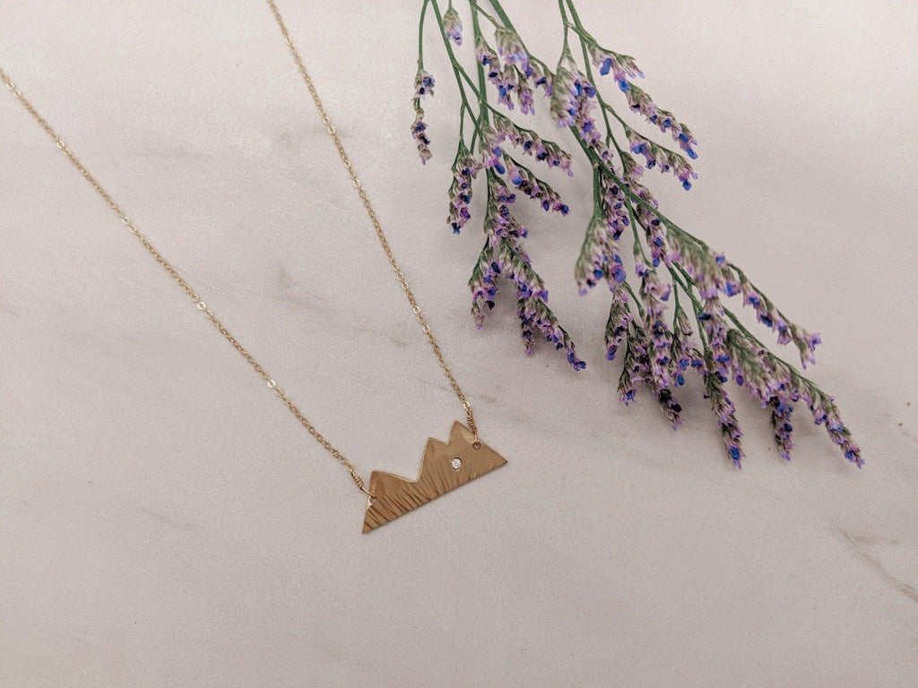 Mountain Necklace with Diamond - Nashelle