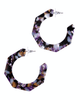 HARLOW Resin Octagon Hoop Earrings - Nashelle
