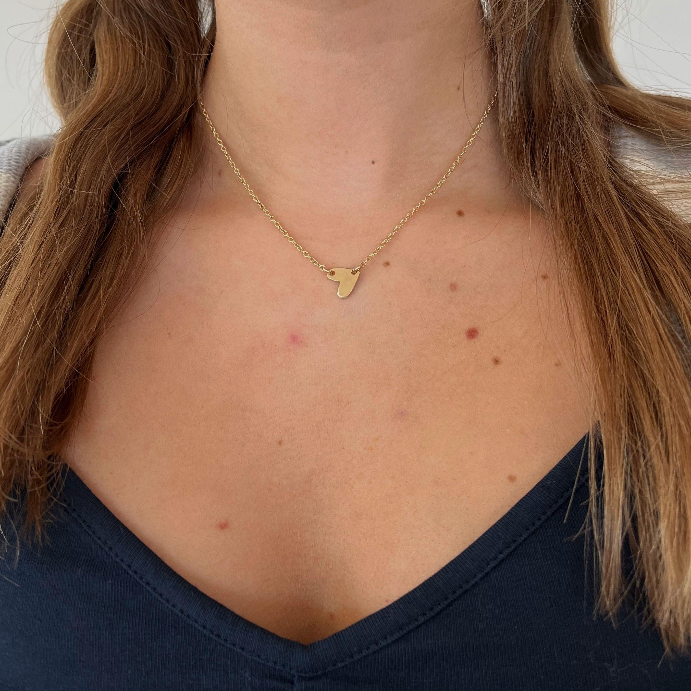 Mini Side Heart Choker - Nashelle