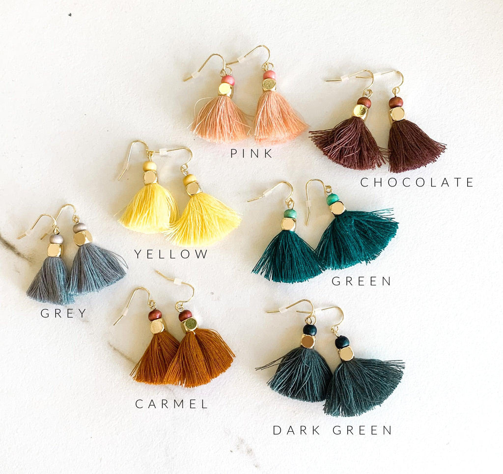 HARLOW Tiny Fringe Earrings - Nashelle