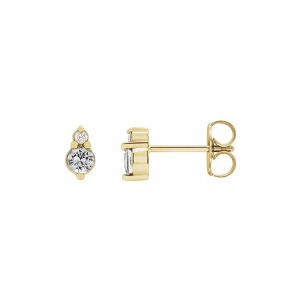 Diamond & Sapphire Studs - Nashelle
