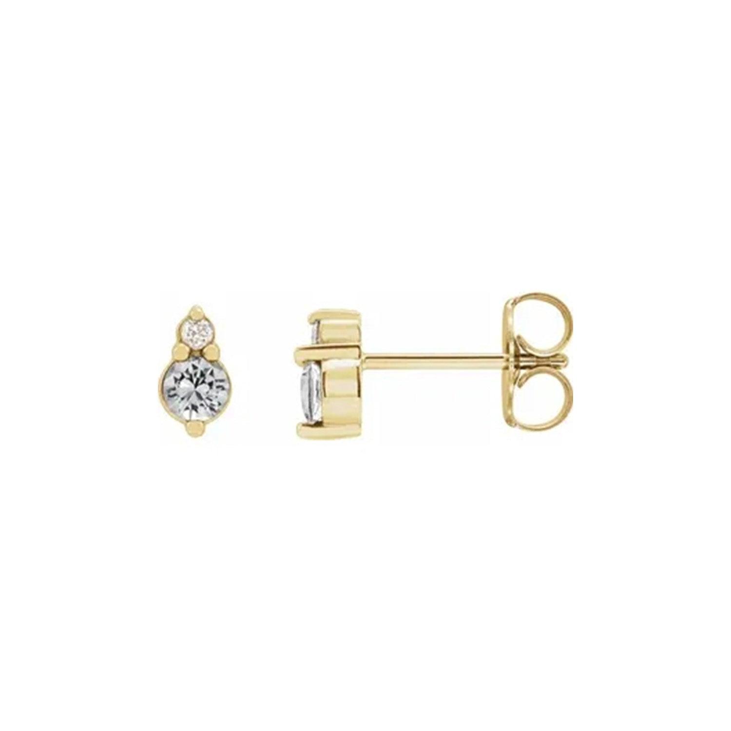 Diamond & Sapphire Studs - Nashelle